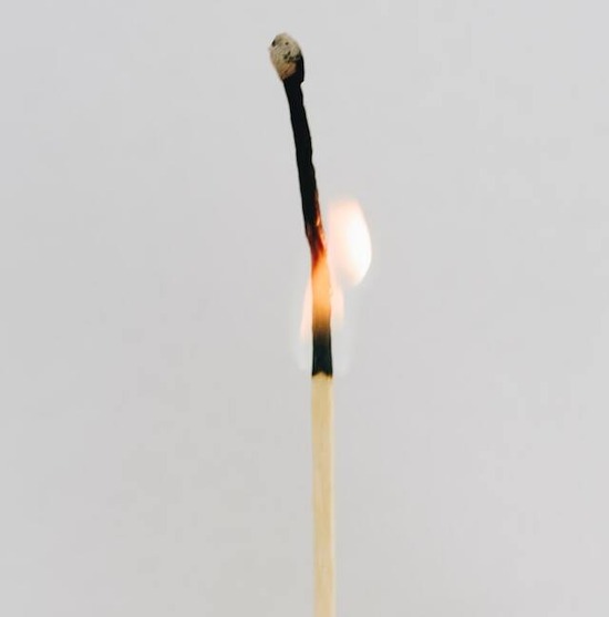 Burning match stick A match stick that's burning up, just like the idea of annihilationism that hellfire will result in complete destruction