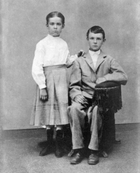 Mary and Charles Andrews A portrait of a young Mary and Charles Andrews, J.N. Andrew's children.